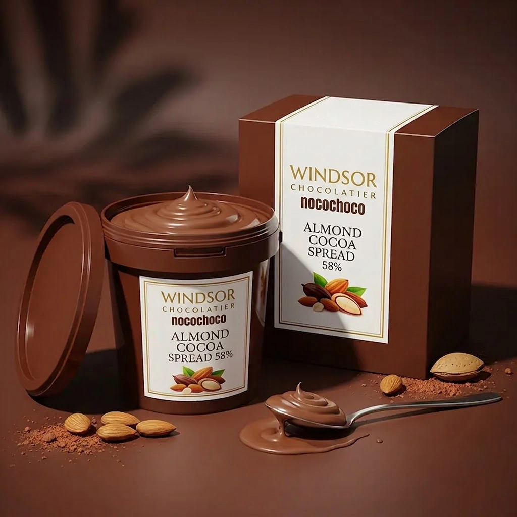 almond cocoa spread 58%