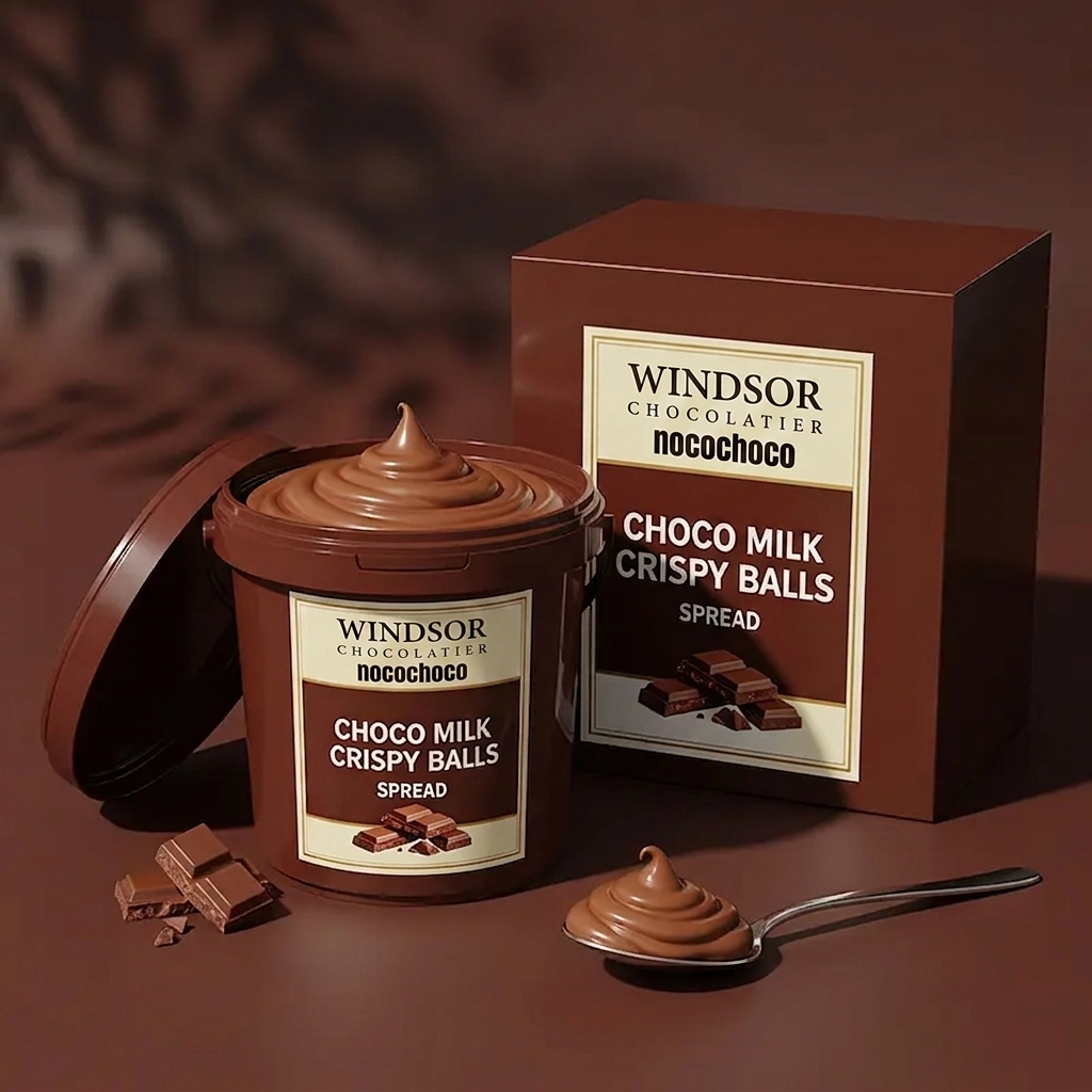 choco milk crispy balls spread